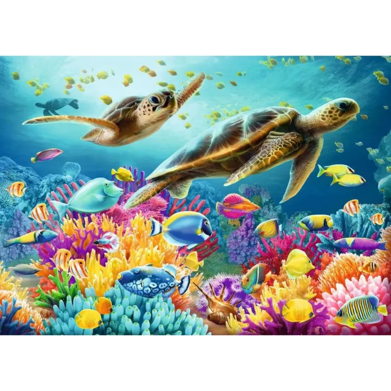 Puzle Ravensburger Blue Underwater World 1000 gab., pusaudžiem/pieaugušajiem, standarta formāts