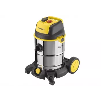 Mitrā/sausā putekļsūcējs STANLEY SXVC30XTDE 30 L tvertne, 1600 W, 2 m šļūtene, 2,5 m kabelis