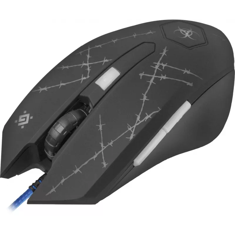 Defender Forced GM-020L pele Gaming Ambidextrous USB Type-A Optical 3200 DPI