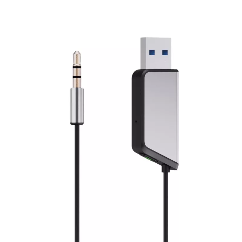 Savio TR-16 raidītāja AUX adapteris ar brīvroku funkciju, Bluetooth 5.3, Google Assistant/Siri