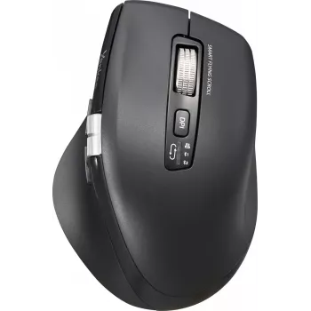 Bezvadu pele YENKEE SPIN DUAL 2095BK — kompakta divu režīmu optiskā pele, modelis YMS 2095B SPIN