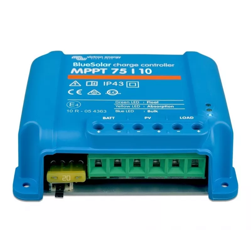 Victron Energy BlueSolar PWM-LCD&USB 12/24V 10A saules uzlādes kontrolieris
