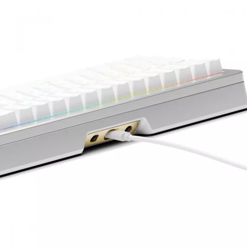 Mehāniskā spēļu tastatūra GLORIOUS GMMK 3 Pro 65% salikta ANSI US ar Fox HE slēdžiem, sudraba
