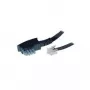 S/CONN 6m TAE-N - RJ12 Melns Transparent TC 70166 ShiverPeaks