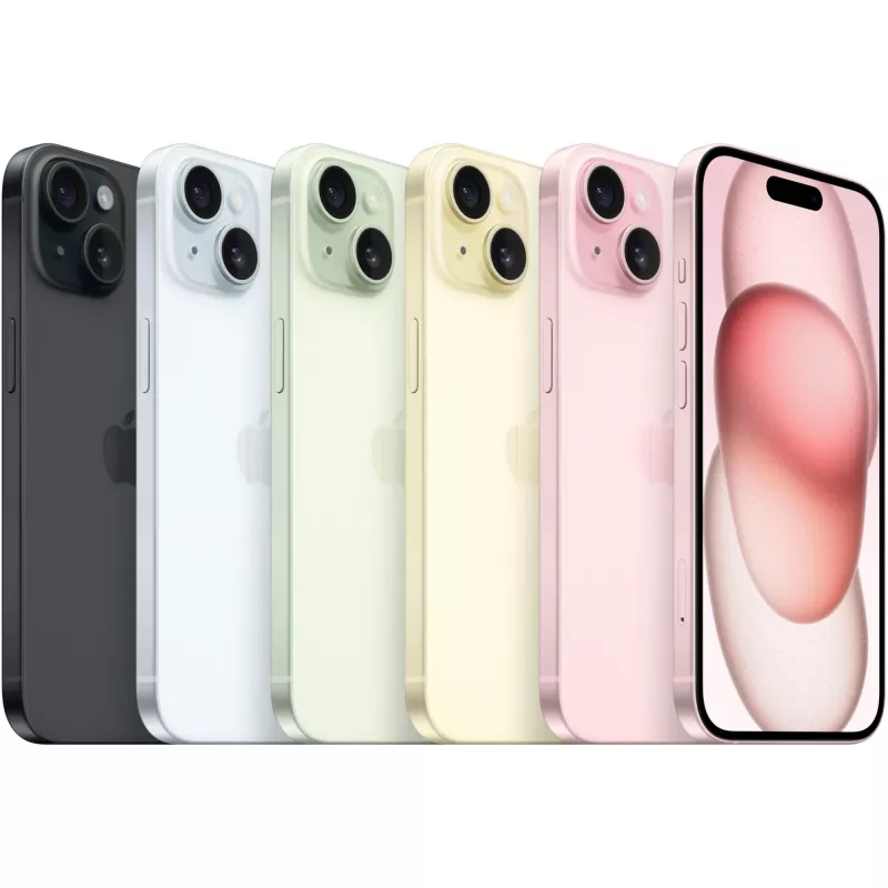 Apple iPhone 15 15.5 cm (6.1) Dual SIM iOS 17 5G USB Type-C 128 GB Melns