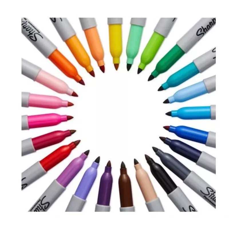 Sharpie Fine marķieris 18 gab. Smalks uzgalis Daudzkrāsu