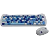 Bezvadu tastatūras un peles komplekts CANYON HSET-W6 Kitty Edition AAA AA Zils