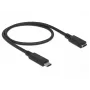 USB kabelis DeLOCK 85532 USB 3.2 Gen 1 0,5 m USB C Melns