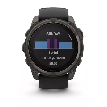 Garmin fenix 8 3.56 cm (1.4) 51 mm Digital 280 x 280 pikseļi Skārienekrāns Titāns Wi-Fi GPS (satelīts)