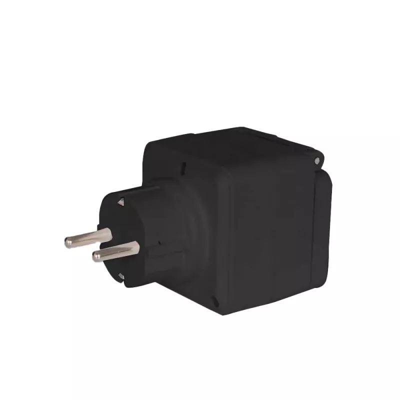 Smart Plug Denver PLO-108 Melns Outdoor IP44 Wired Wireless