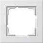 Sienas plāksne GIRA E2 balta — termoplastiska, bezskrūvju, 80.8×80.8×9.3 mm