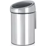 Atkritumu tvertne BRABANTIA Touch Bin 3 L Brilliant Steel modelis 36 39 62
