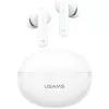 Bluetooth austiņas Usams TWS E02 ANC+ENC baltas