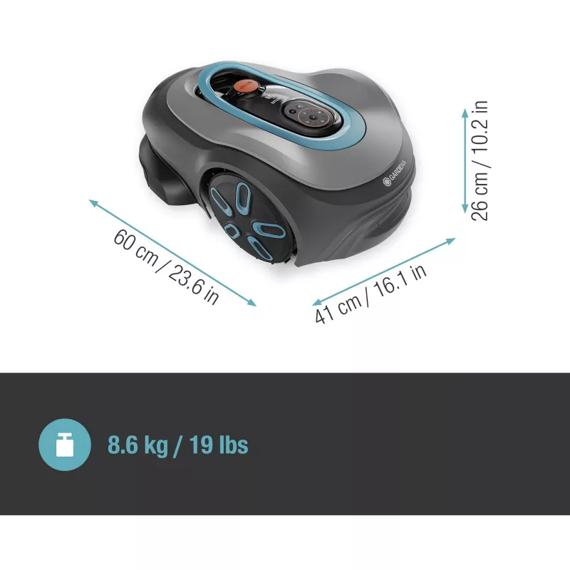 Robotic lawn mower Gardena smart SILENO pro baterija 600 m² 16 cm