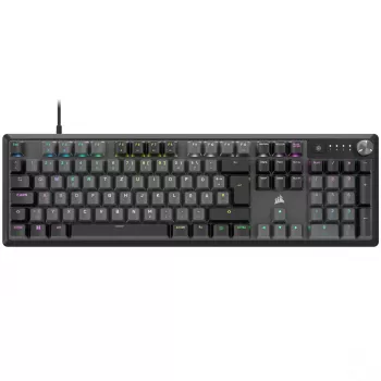 Corsair K70 CORE RGB tastatūra spēlēm USB QWERTZ vācu pelēka