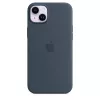 Silikona maciņš Apple iPhone 14 Plus MagSafe Storm Blue