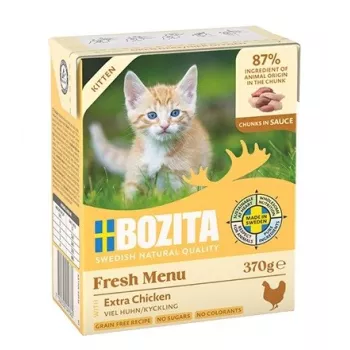 BOZITA Fresh Menu kaķēnu gabali mērcē - mitrā kaķu barība - 370g
