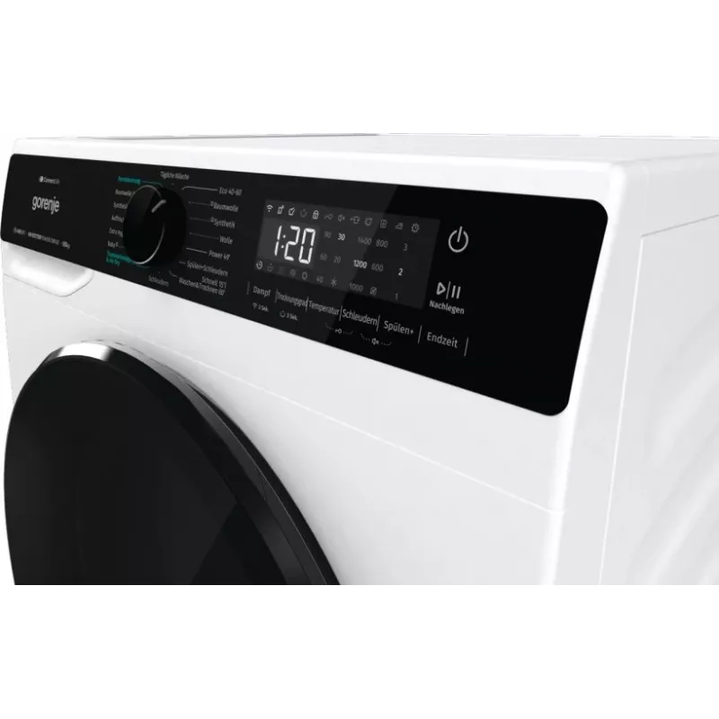 Gorenje WD2PA854ADW/AT veļas mazgājamā mašīna ar žāvētāju Brīvi stāvoša Priekšējā ielāde Balta D
