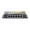 PoE inžektors Extralink Gigabit 6 Port 6x 1000Mb/s RJ45