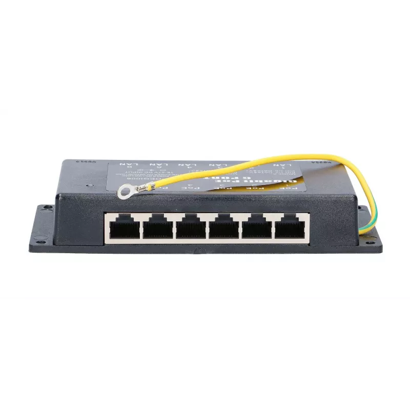 PoE inžektors Extralink Gigabit 6 Port 6x 1000Mb/s RJ45