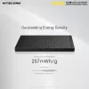Pārnēsājams ārējais akumulators Nitecore NB10000 — 10000 mAh, USB‑A + USB‑C, 38 W kopējā izeja, pelēks