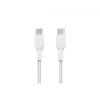 Belkin BOOST CHARGE - USB kabelis - 24 kontaktu USB-C (vīrišķais) uz 24 kontaktu USB-C (vīrišķais) - USB 2.0 - 2 m - Balts