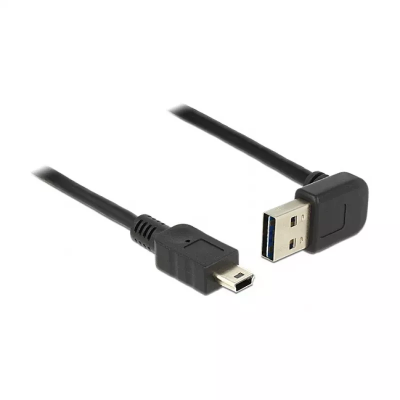 USB kabelis DeLOCK 2m USB 2.0-A uz Mini-USB B melns 83544