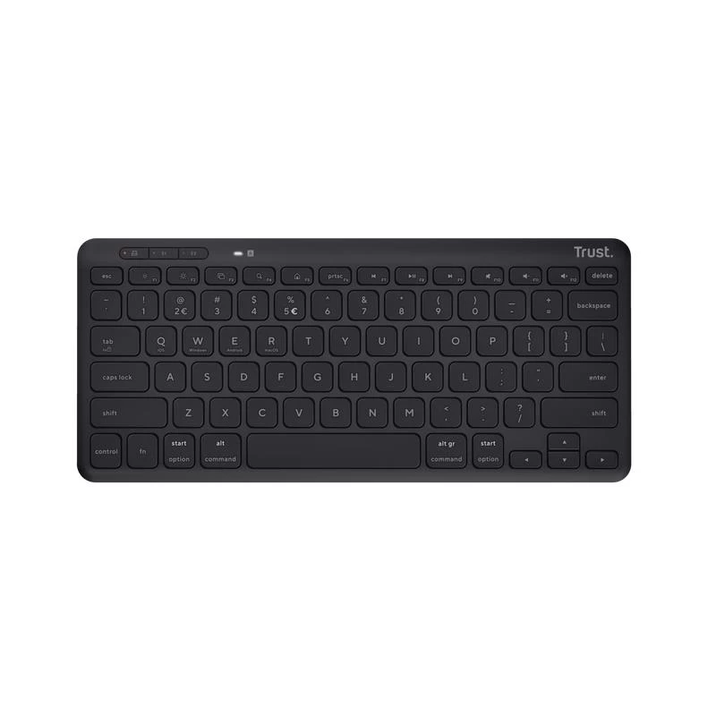 Trust Lyra tastatūra Universal RF Wireless + Bluetooth QWERTY US English melna