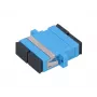 Fiber optic adapter Extralink SC/UPC Singlemode Duplex, zils, SC/UPC savienotāji