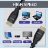 HDMI 2.1 kabelis QOLTEC 5 m — 48 Gbit/s, 8K@60Hz, 26AWG, zeltīti savienotāji