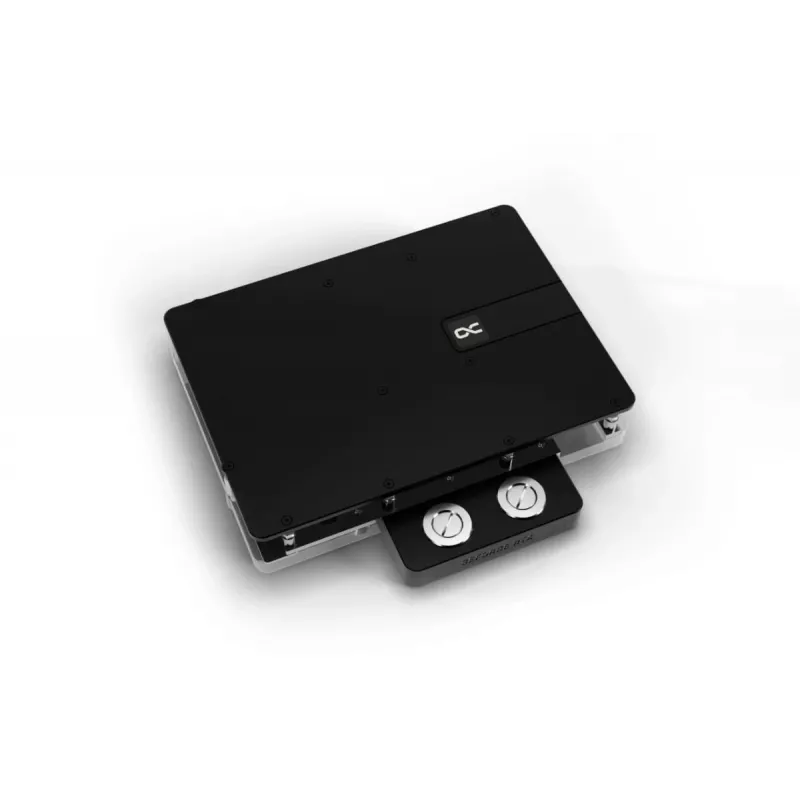 Aizmugures plāksne Alphacool 10265 akrils alumīnijs hroms varš neilons melna 161mm