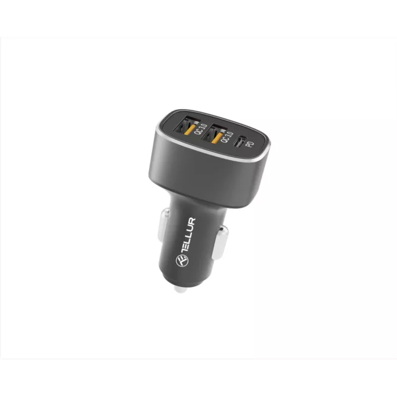 Auto lādētājs Tellur FCC9 56W 9A — USB auto strāvas adapteris, 56W kopējā izejas jauda, 9A maks.