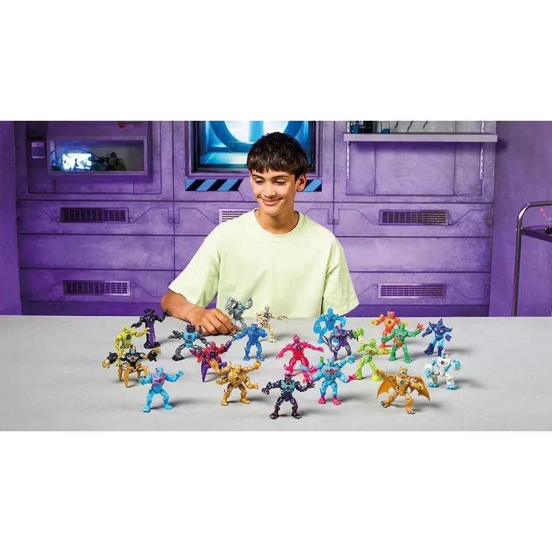 Cobi Mr Beast Lab Hybrids figūriņu komplekts — kolekcionējamas darbības figūras
