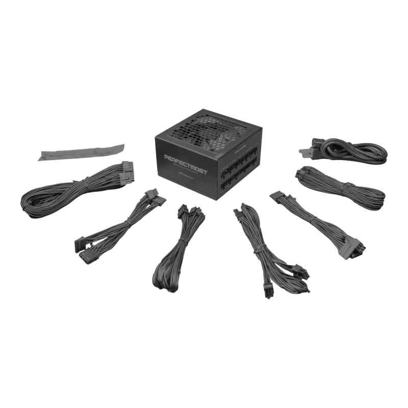 Barošanas bloks DarkFlash PMT1050 melns — ATX datora PSU, 1050W, viena +12V līnija