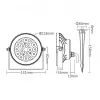 Synergy 21 LED dārza lampa 9W RGB-WW ar radio un WiFi IP66 Zigbee+ (FUTC02ZR)