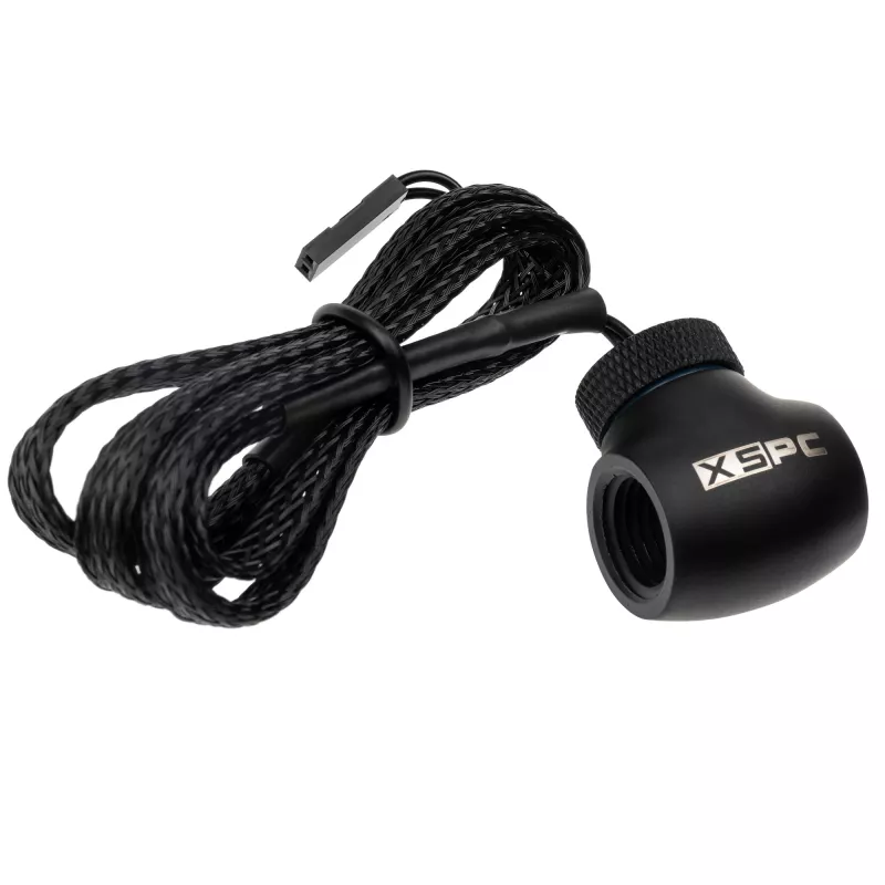 Inline 10k temperatūras sensors XSPC G1/4 collu matēti melns šķidruma dzesēšanai