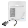 LogiLink CUA0103 USB 3.2 Gen1 Type-C uz HDMI-A kabelis 0,15 m Melns Pelēks