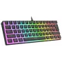 Mehāniskā tastatūra RAMPAGE RADIANT K11 RGB Red Melns — vadu, RGB fona apgaismojums, pilna izmēra izkārtojums