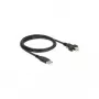 USB kabelis DeLOCK 83594 USB 2.0 1 m USB A USB B Melns