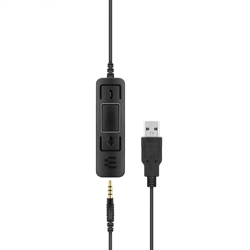 EPOS | SENNHEISER IMPACT SC 75 USB MS austiņas ar vadu, galvas saite, savienojums/Mūzika USB Type-A, melna