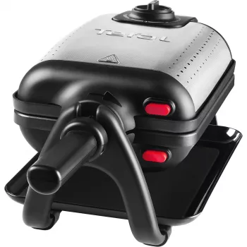 Tefal WM756D vafeļu panna 2 vafelēm 1200 W melna, nerūsējošs tērauds