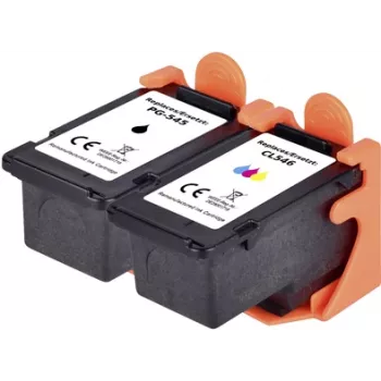 Renkforce tintes kombinācijas komplekts aizvieto Canon PG-545, CL-546 saderīgs kombinācijas komplekts melna, ciāna, fuksīna, dzeltena RF-I-C-PG545CL546 RF-5628896 (RF-5628896)