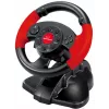 Stūres rats ESPERANZA EG103 spēļu kontrolieris — PC/PS2/PS3, 13 pogas, vibrācija, akselerometrs, melns/sarkans