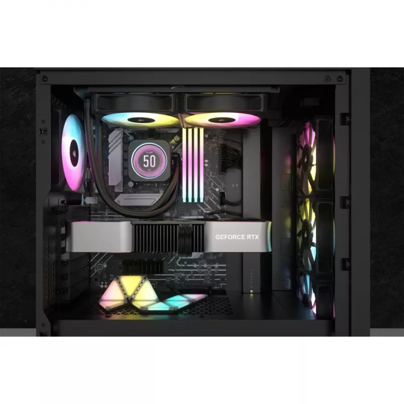 Corsair CW-9060074-WW datora dzesēšanas sistēma Procesors Viss-vienā šķidruma dzesētājs 12 cm Melns 1 gab.
