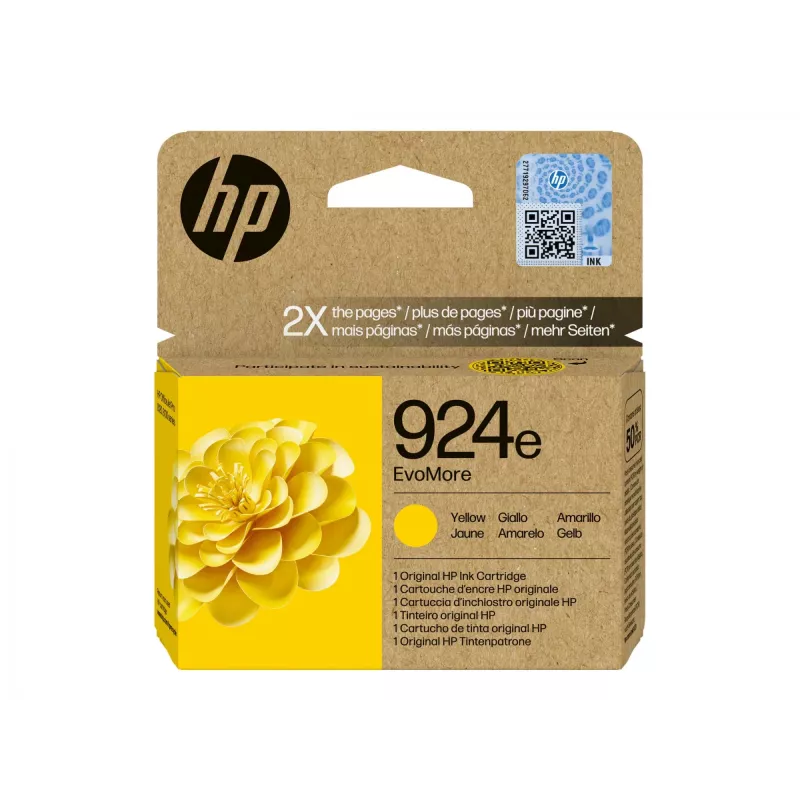HP 924e EvoMore Yellow oriģinālā tintes kasetne