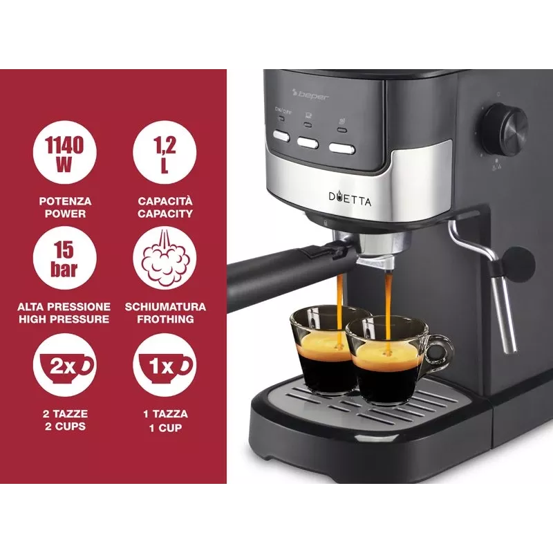 Kafijas automāts Beper 1.25L P101CAF100