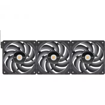 Thermaltake TOUGHFAN EX12 Pro Swappable Edition 120mm korpusa ventilators 3 gab. komplekts melns