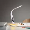 Galda lampa Hawk HW-LAMP05 balta LED regulējama — kompakta LED darba lampa ar regulējamu roku