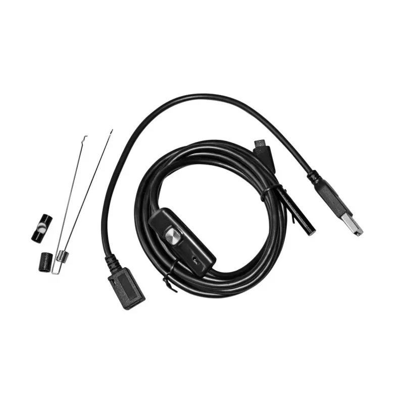 USB endoskops MEDIA-TECH ENDOSCOPE 66° CMOS, 640x480 30fps, IP67, 6 gaismas diodes, magnēts & āķis