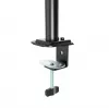 Monitora stiprinājums Gembird MA-D4-01, galda skava līdz 4 displejiem, 32 collas (81,3 cm), 40 kg, VESA 75x75–100x100, melns